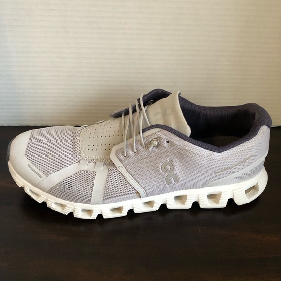 Men’s Grey and White On Running Cloud Shoes Size 11 - Picture 8 of 16